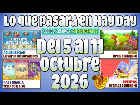 Video Llega la actualización y demás actividades del 5 al 11 de octubre de 2026