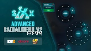 Advanced Radial Menu V2 ESX & Qbcore - FiveM Script Showcase