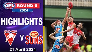 HIGHLIGHTS | Sydney Swans vs Gold Coast Suns | 2024 AFL