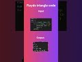 This simple python code prints the floyds triangle! #coding #python #ai