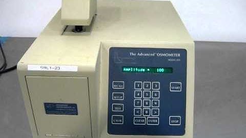 Advanced instruments Advanced Osmometer Model 3D3