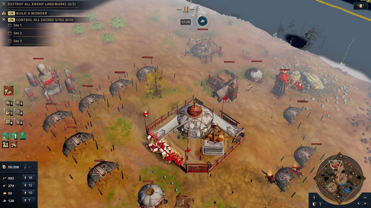 AOE 4 Diamond Ranked Match Mongols vs English, Total Map Control