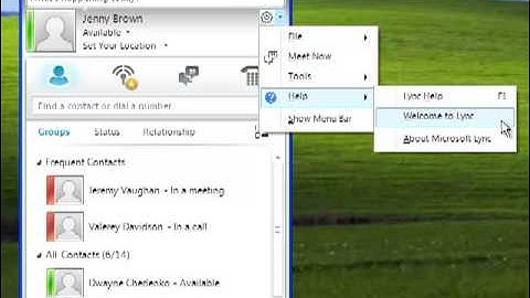 Getting Started in Microsoft Lync