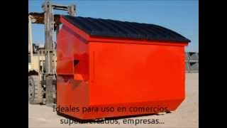 Contenedor Metálico Industrial de Carga Frontal de 6m3 - HUNSER