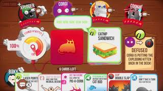 Exploding Kittens example match - Nintendo Switch