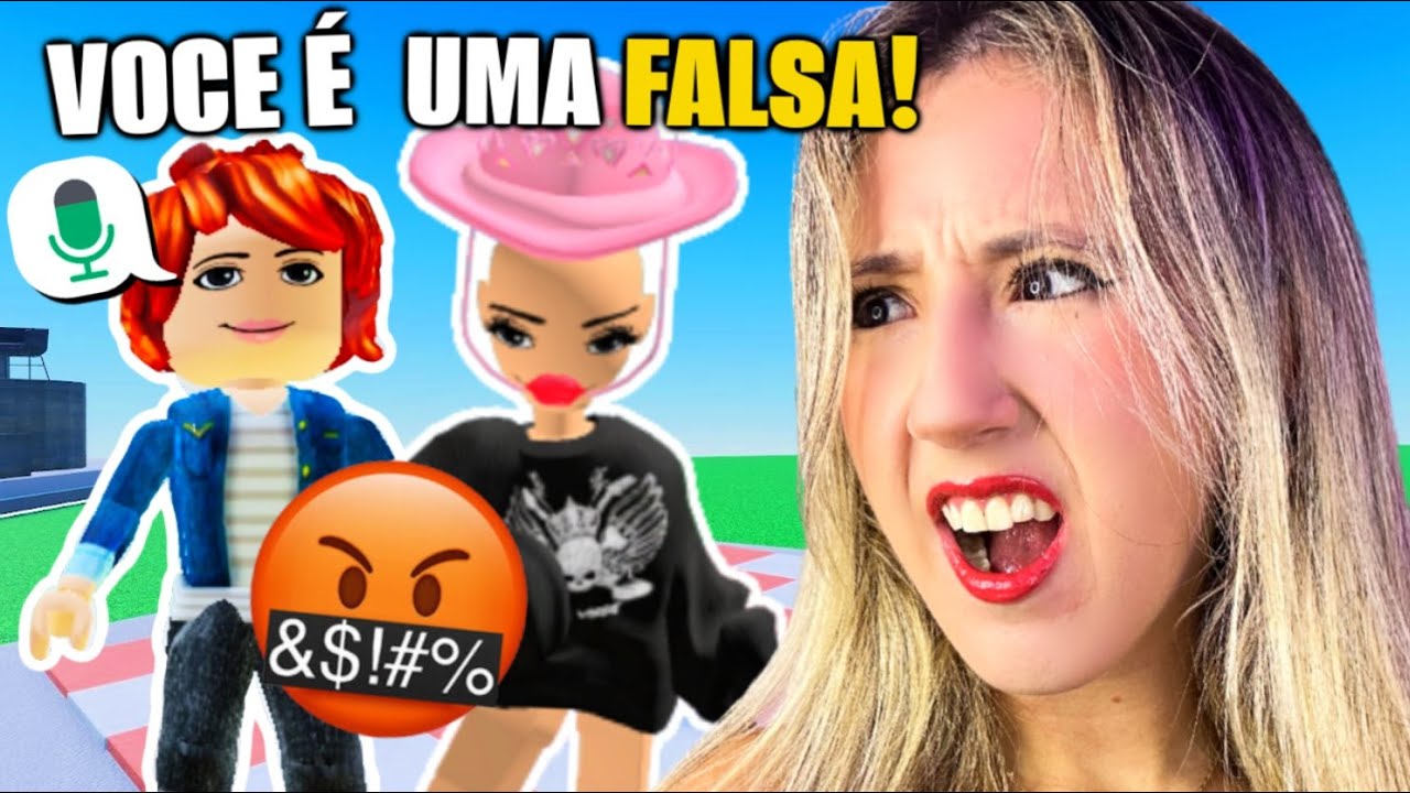 USEI O CHAT DE VOZ no ROBLOX e FIQUEI CHOCADA...