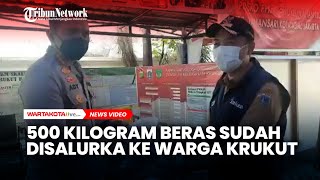 500 Kilogram Beras Sudah Disalurkan Ke Warga Krukut, Bantuan Datang Lagi Dari Polres Metro Jakbar