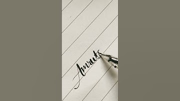Amruta 🥀Comment your name🌷Stylish Handwritting | #calligraphy #handwriting #nameart #shorts #short