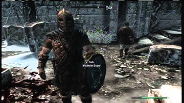 Windhelm Guard=Member of the Dark Brotherhood!? The Elder Scrolls V Skyrim Gameplay