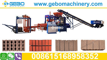 Newest QT4-18 5inch 6inch solid hollow rectangular paver block machine production line Ghana