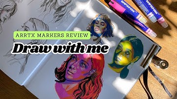 Draw with me | Arrtx Simptap Acrylic Marker Review