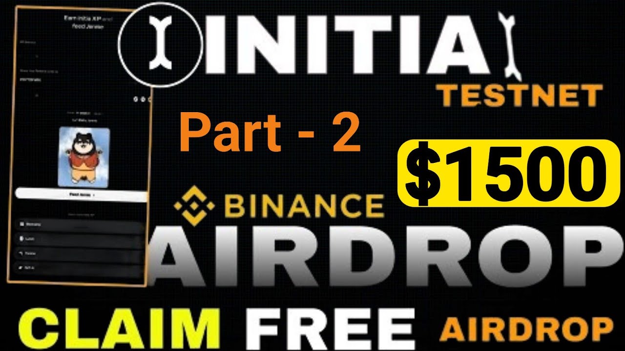 Initia Airdrop Part - 2 | New Crypto Airdrop | Initia Testnet Airdrop | Binance Labs Project