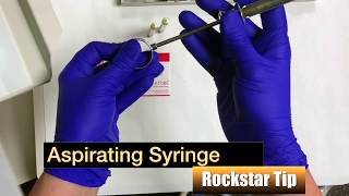 Dental Assistant Training:  Aspirating Syringe Tip
