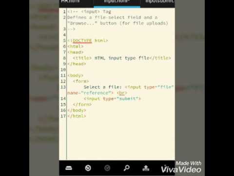 Input file tag