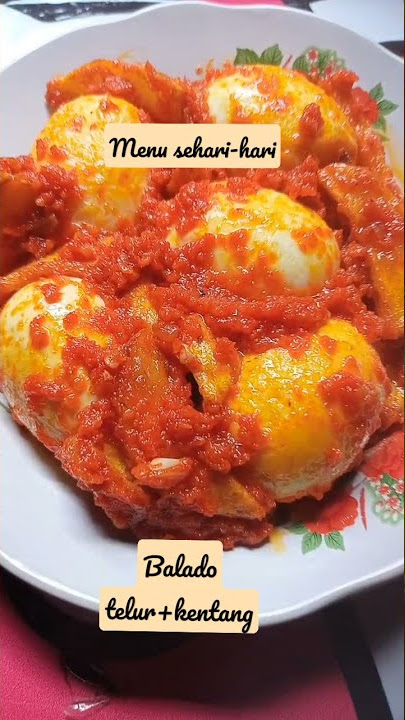 Menu simpel andalan balado telor dan kentang