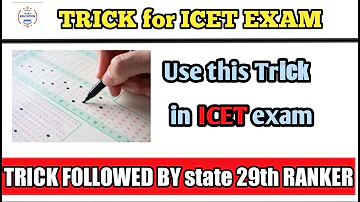 HOW TO ATTEMPT ICET EXAM | TRICK FOR ICET EXAM | SHARPEN EDUCATION | EXPLAINED BY 29TH RANKER