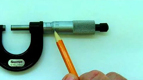 Reading a Metric Micrometer Caliper