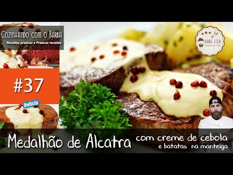 COMO FAZER MEDALHÃO de ALCATRA  com Creme de Cebola | Barba Food #37