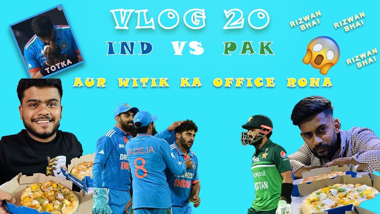 IND vs PAK 😱😱 || World Cup Match 2023 || CorporateRona😢|| VLOG-20
