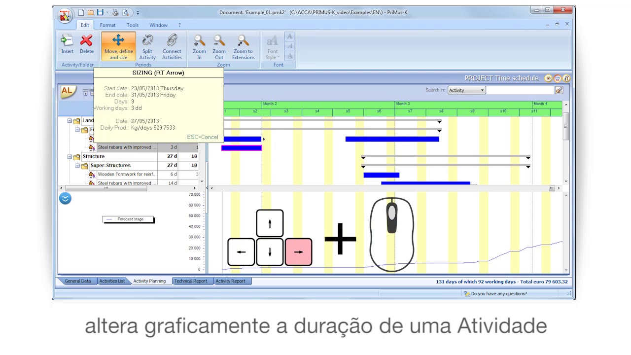 Vídeo Tutorial de PriMus KRONO - Dimensionar Período - ACCA software ...
