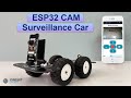 How to build a wifi controlled spy robotic surveillance car using esp32cam module