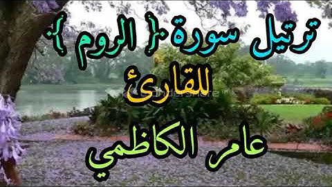 ترتيل سورة الروم للقارئ عامر الكاظمي