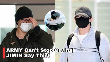 ARMY Crying! JIMIN’s Words While Hugging Jungkook at Incheon Airport Break Hearts—What Happened?