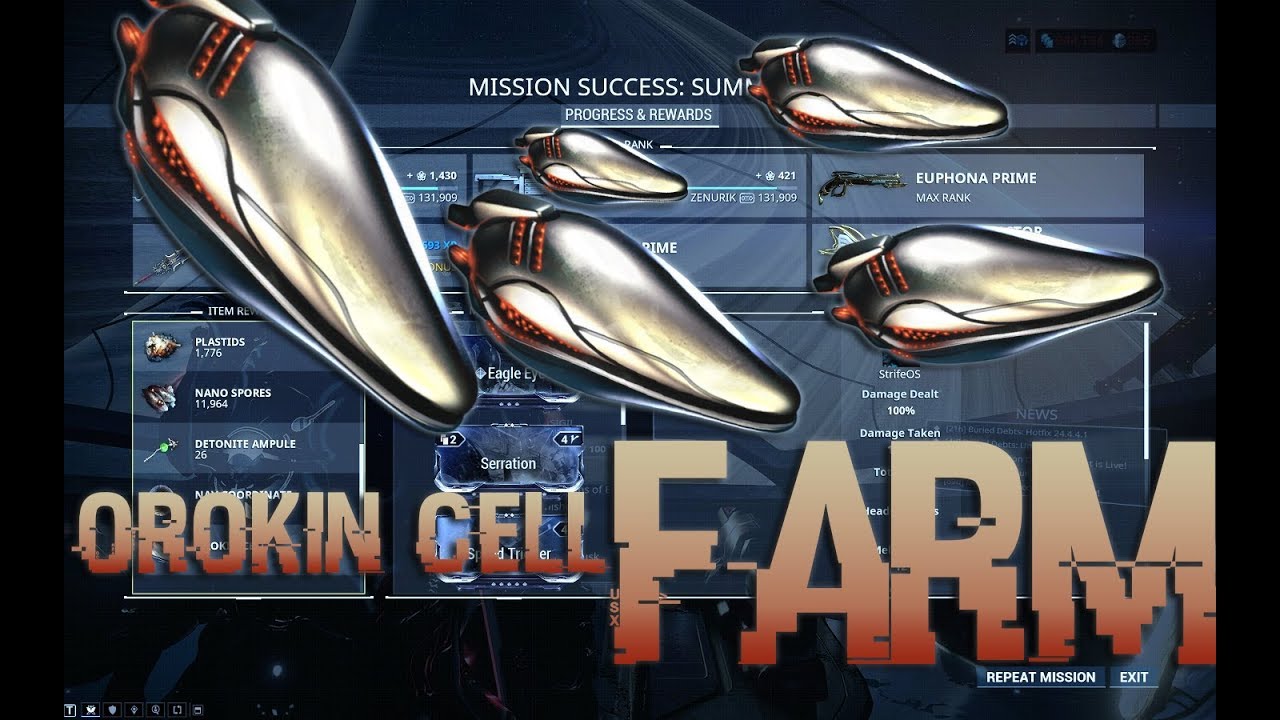 Warframe Orokin Cell Farm 2019 Update!!!! 10 Orokin Cells Per 15 min or
