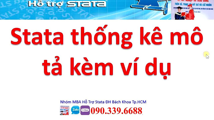 Cách tính trung bình và độ lệch chuẩn trong stata năm 2024