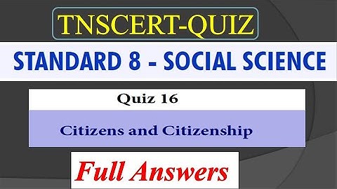 8th social quiz 16 with Answer key Englishmedium_8th Std Social science basic quiz16 with answers