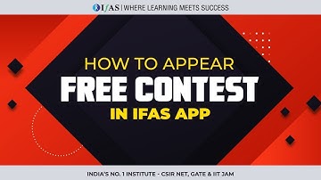 HOW TO APPEAR FOR FREE CONTEST IN IFAS APP || FREE PRACTICE CONTEST ||
