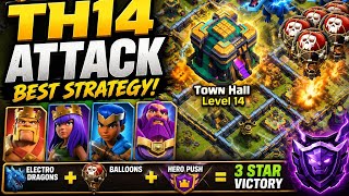 🔥 TH14 Ranked Push Strategy! Electro Dragons + Heroes = Easy 3 Stars 🏆