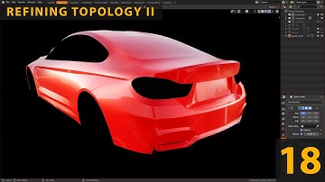 Blender 2.9 Car Modeling BMW M4 Tutorial Timelapse  (part 18)