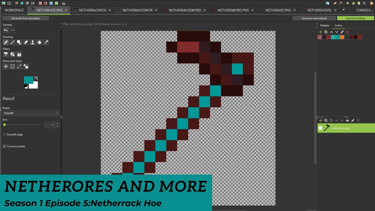 NetherOres and More Season 1 Episode 5:Netherrack Hoe