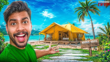 FINALLY BUILT A LUXURY BEACH HOUSE 🏝️!! Stranded Deep (Part 3)