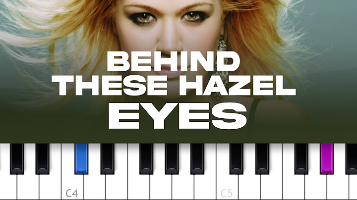 Behind These Hazel Eyes Piano version - Piano performance video thumbnail