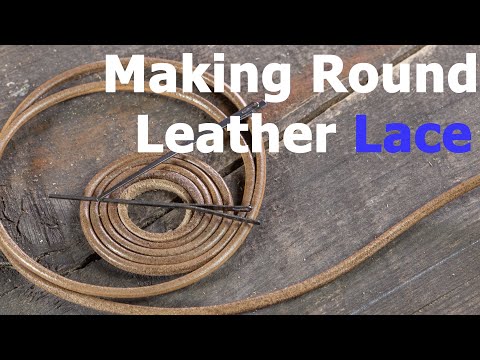 How to Make Round leather Lace Without Using Specific Tool / Deri Sırım Nasıl Çıkarılır