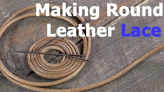 How to Make Round leather Lace Without Using Specific Tool / Deri Sırım Nasıl Çıkarılır