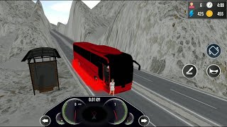 COACH BUS SIMULATOR | bus drive in mountain road | android gameplay screenshot 4