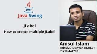 Java Swing Bangla Tutorial 13 : How to create multiple JLabel Wealth