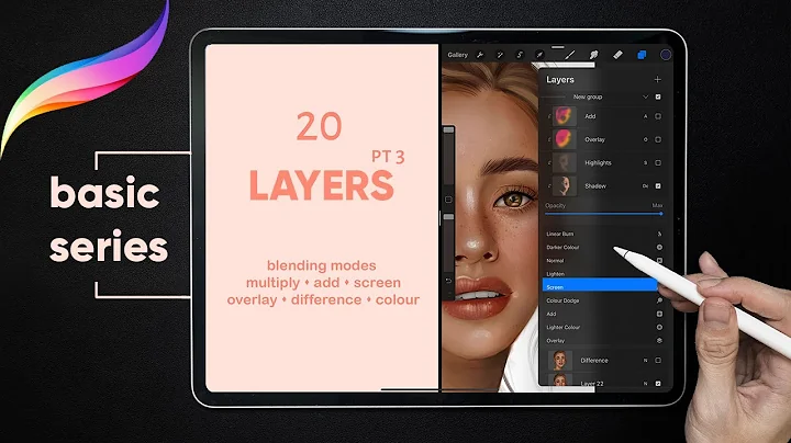 Ep. 20 | Procreate Layers Pt. 3 Blending Modes | Procreate Basic Series by Haze Long