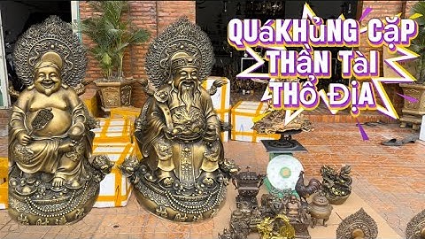 Thần tài thổ địa bằng đồng _ bình trà rồng bằng đồng _ Phật di lạc bằng đồng.#đồcổcầnthơ #đồcổ