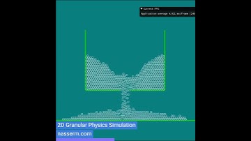 2D Granular Physics simulation in C++ OpenGL #fluidsimulation #physics