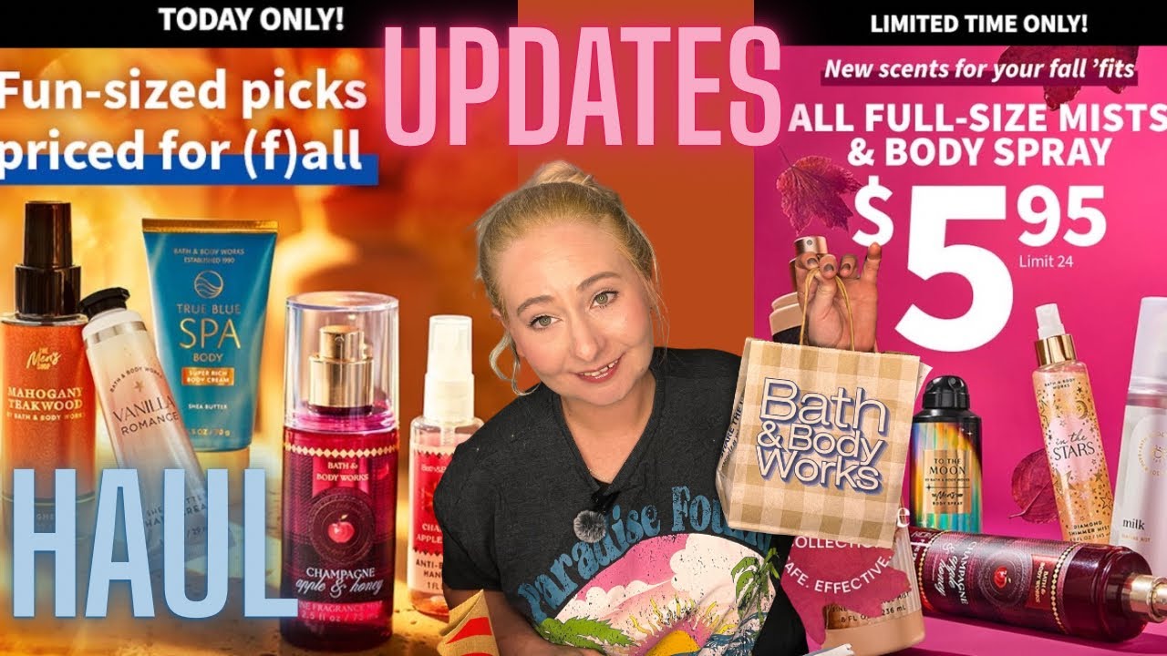 BATH & BODY WORKS UPDATES! THESE WEEKS SALES & HAUL! $2.95 FUN SIZE + MIST SALE TODAY! 