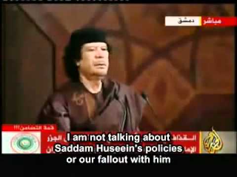 Gaddafi MUST watch - predict his end and Al Assad laughs