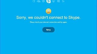 Sorry, could not connect to Skype