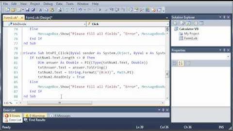 Visual Basic Tutorial - 58 - Calculator Part 5