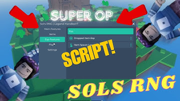 SOLS RNG Script PASTEBIN hack auto roll inf items super OP fast roll