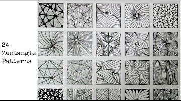 24 zentangle patterns || 24 Doodle Patterns, Zentangle Patterns, Mandala Patterns part - 5