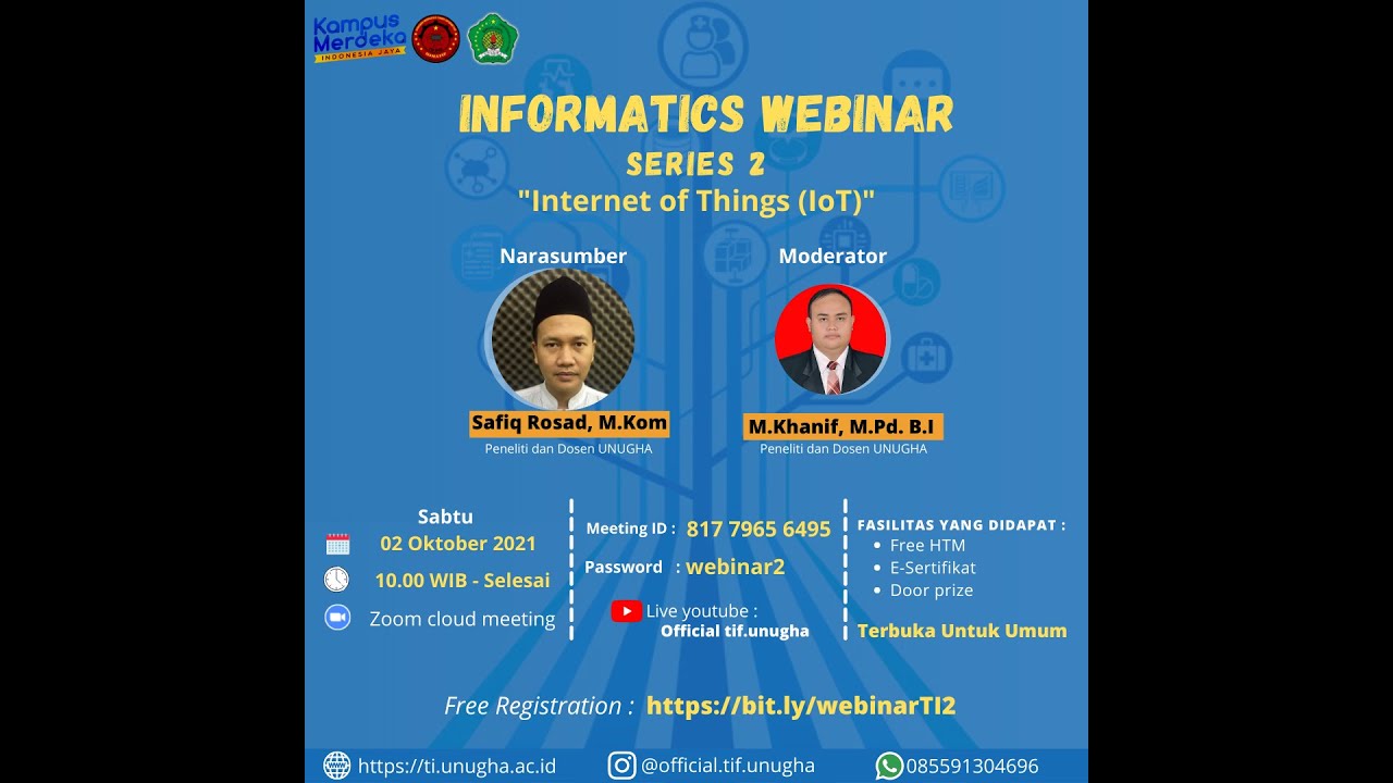INFORMATICS WEBINAR SERIES #2 "Internet of Things" - YouTube